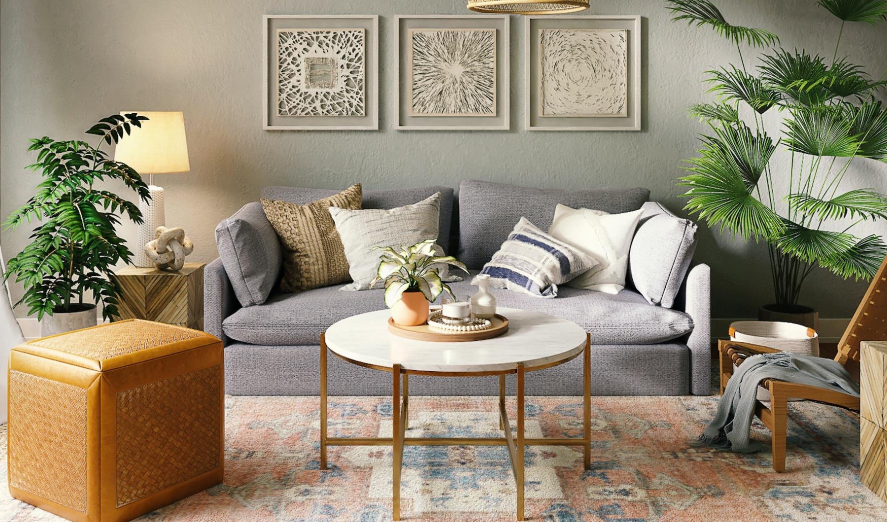 Living Room Spacious and well lit living room with wood flooring, large windows and open access to the kitchen.